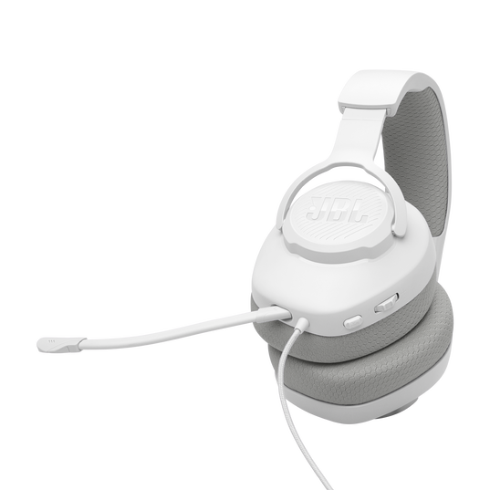 JBL Quantum 100M2 - White - Wired over-ear gaming headset with detachable mic and mute option - Detailshot 5